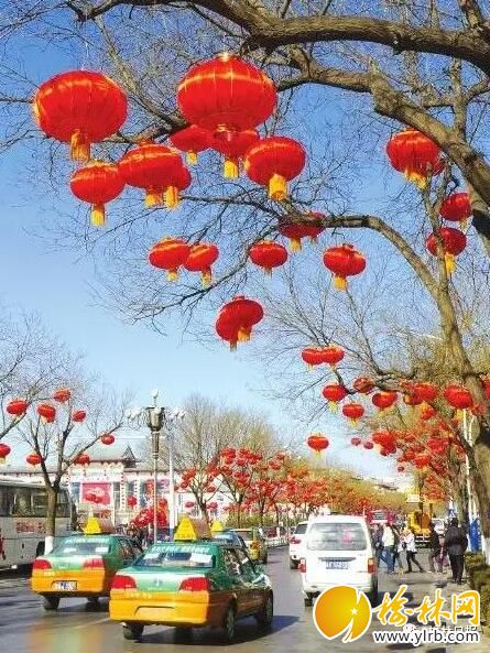 榆林古城高挂大红灯笼迎春节,你知道过年为何